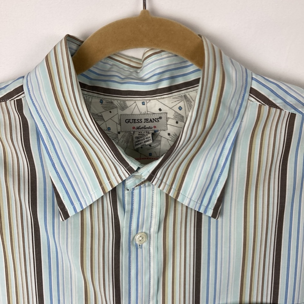 Men’s Guess Jeans Long Sleeve Button up Shirt -Dress shirt - Size XL